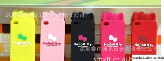 供應日本 Hello Kitty 蝴蝶結貓 iPhone 4 硅膠套外殼工廠,批發,進口,代購