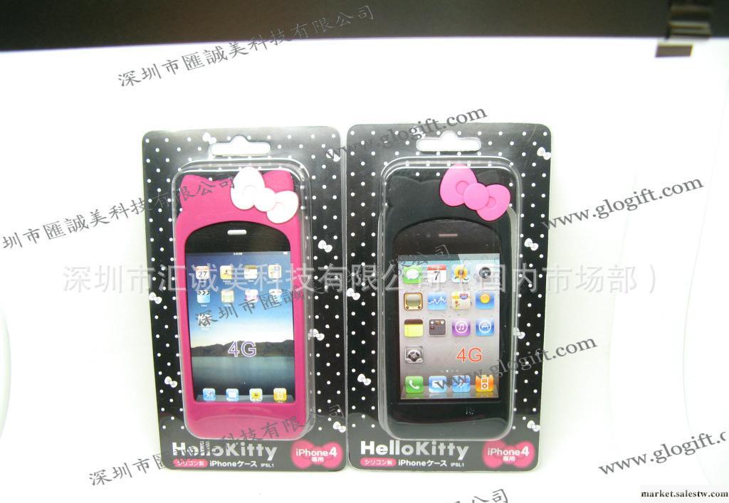 最新款hello kitty iphone4G專用硅膠手機套工廠,批發,進口,代購