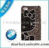 iphone 4 4S hello kitty 外殼水鉆 蘋果4代手機保護套工廠,批發,進口,代購