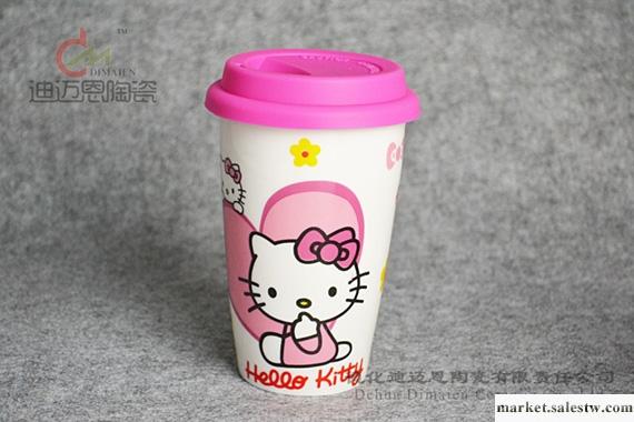 供應 星巴克風格 雙層陶瓷杯子 馬克杯 hello kitty紅心B款工廠,批發,進口,代購