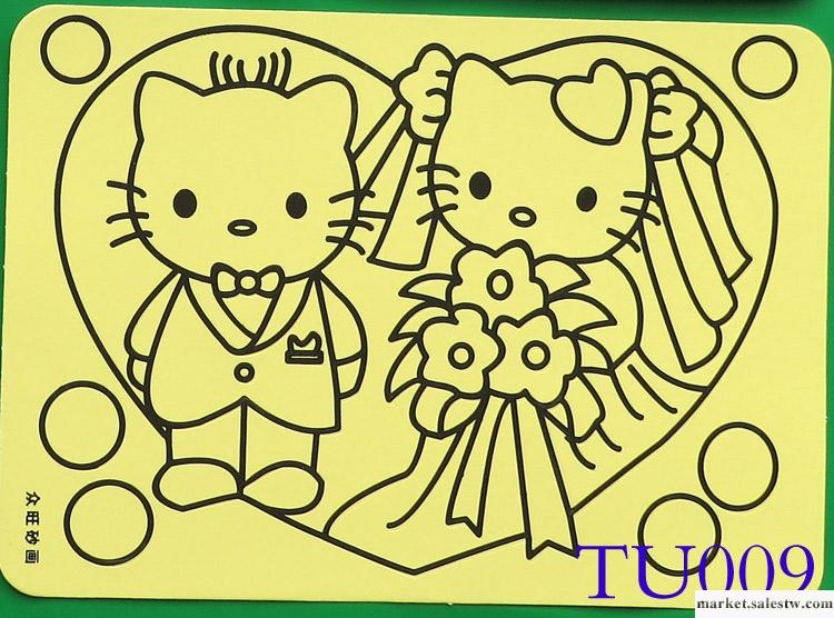 供應眾旺沙畫TU009創意無限KITTY貓 兒童沙畫 卡通砂畫工廠,批發,進口,代購