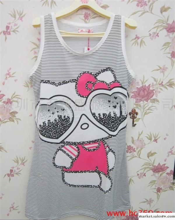 供應夏季背心裙Kitty貓卡通可愛圖案少女款家居服工廠,批發,進口,代購