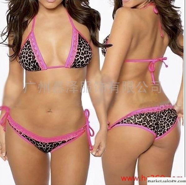 供應豹紋比基尼新款套裝，新款泳裝三點式情趣內衣批發，廠家熱銷款工廠,批發,進口,代購