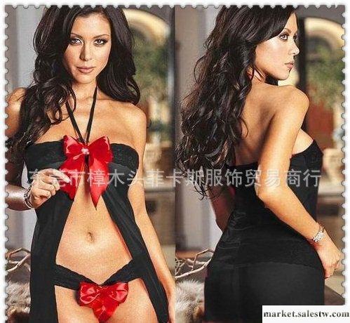 內衣批發 可愛蝴蝶結吊帶衣 情趣內衣 性感情趣內衣+T褲 400工廠,批發,進口,代購