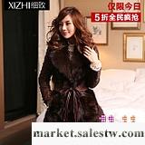 狐貍毛領皮草外套 2012新款特價清倉 中長女裝海寧綿羊皮真皮皮衣工廠,批發,進口,代購