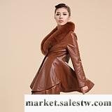 蘭奧 綿羊皮 狐貍毛領 加棉 女士 真皮皮衣 外套工廠,批發,進口,代購