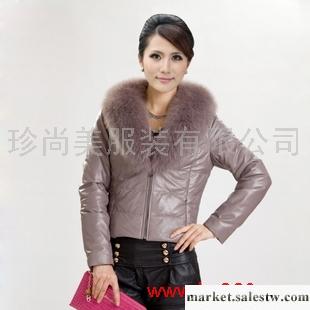 供應皮衣 奧丹伊 2011新款冬裝 真皮皮衣 女短款外套修身真皮羽絨外套大碼工廠,批發,進口,代購