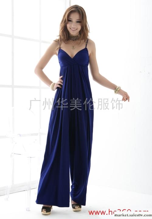 供應華美倫服飾A111116優雅艷麗 性感深V吊帶晚宴禮服褲工廠,批發,進口,代購