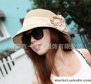 2012新品爆款 日系夏季女士平頂草帽涼帽子遮陽帽沙灘帽子批發工廠,批發,進口,代購