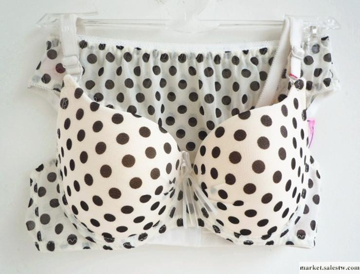 供應日系少女文胸內衣套裝  可愛波點聚攏文胸內衣工廠,批發,進口,代購