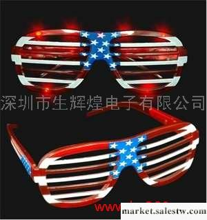 供應專利廠家直銷━LED發光閃光橫格眼鏡 橫框眼鏡可印LOGO工廠,批發,進口,代購