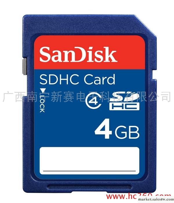 供應SanDisk 閃迪 SD卡 4G CLASS4 4GB SDHC 存儲卡工廠,批發,進口,代購