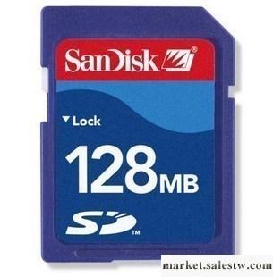 供應晟碟Sandisk廣告機用 SANDISK 128MB SD工廠,批發,進口,代購