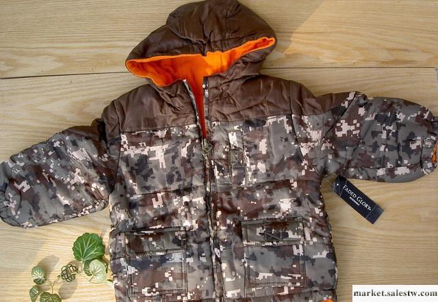 童裝嬰幼兒服裝冬季 外貿童裝 原單 迷彩小童裝 雙面穿防水防風工廠,批發,進口,代購