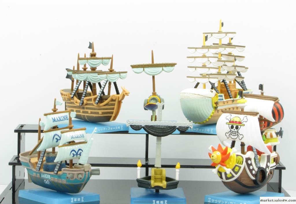 海賊王船手辦 6款拼裝海賊船 海軍船 桑尼號 鷹眼船公仔模型工廠,批發,進口,代購