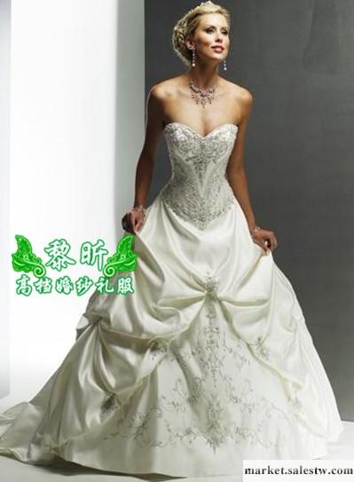 供應黎昕高檔婚紗禮服HS0113供應高檔婚紗禮服蕾絲拖尾婚紗工廠,批發,進口,代購