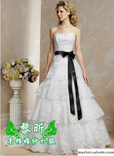 供應黎昕高檔婚紗禮服，HS0083婚紗，拖尾抹胸婚紗，新款工廠,批發,進口,代購