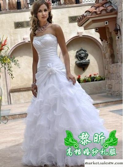 供應黎昕高檔婚紗禮服,HS0092婚紗,抹胸齊地婚紗，新款工廠,批發,進口,代購