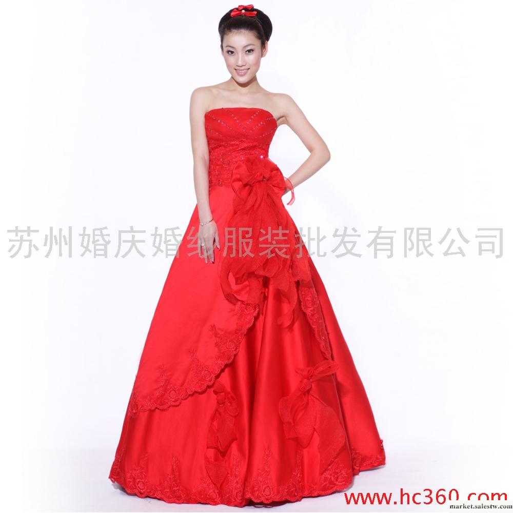 名門新娘 婚紗禮服新款2012 結婚禮服 紅色 韓版婚紗 敬酒服 690工廠,批發,進口,代購