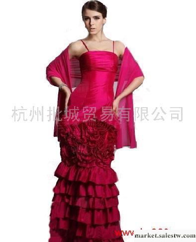 供應XL11010965 無袖 蛋糕裙擺 禮服 玫紅工廠,批發,進口,代購