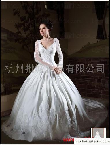 供應XL11010938 灰姑娘 長袖 大裙擺 禮服工廠,批發,進口,代購