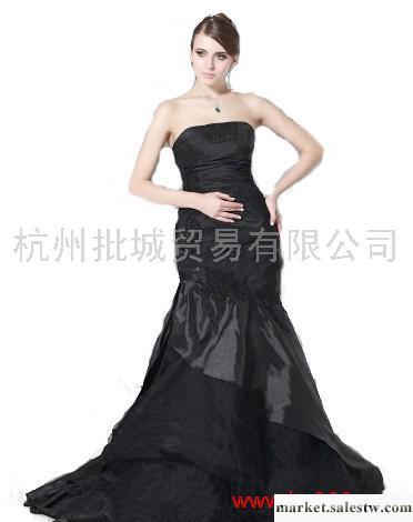 供應XL11010970 露肩 純色 禮服 黑色工廠,批發,進口,代購