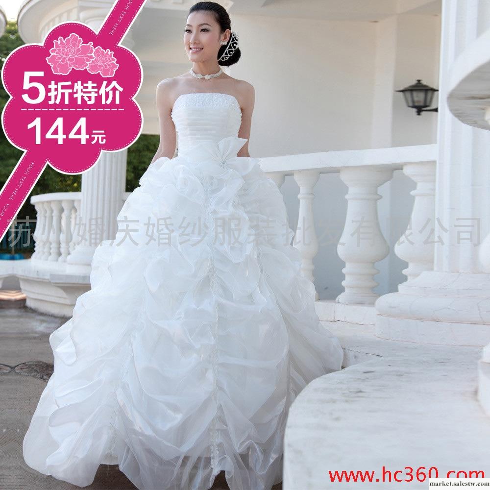 名門新娘 婚紗禮服 韓版 抹胸公主2012最新款 齊地 婚紗 公主648工廠,批發,進口,代購