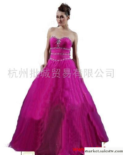 供應XL11010959 純色 玫紅 露肩 禮服工廠,批發,進口,代購
