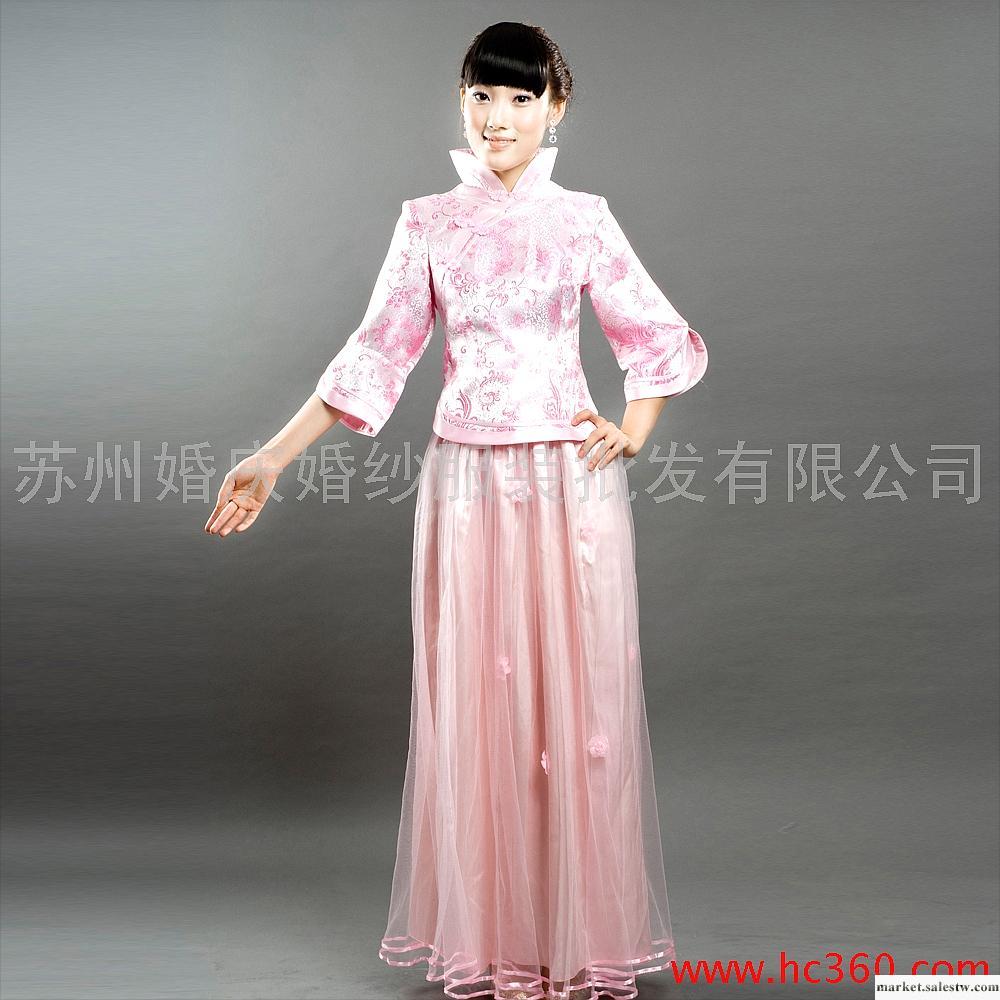 名門新娘婚紗禮服旗袍 禮儀旗袍 結婚禮服 敬酒服 長款旗袍626工廠,批發,進口,代購