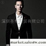 供應FASHIONEDITOR X花笙記 男士修身西裝 撞色盤扣 正裝禮服工廠,批發,進口,代購