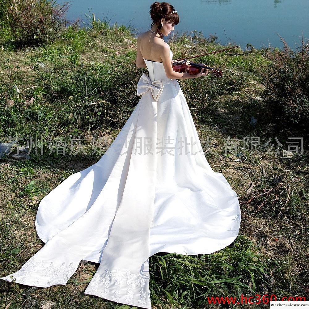 名門新娘婚紗禮服 2012新款 韓版長拖尾婚紗 豪華大拖尾婚紗909工廠,批發,進口,代購
