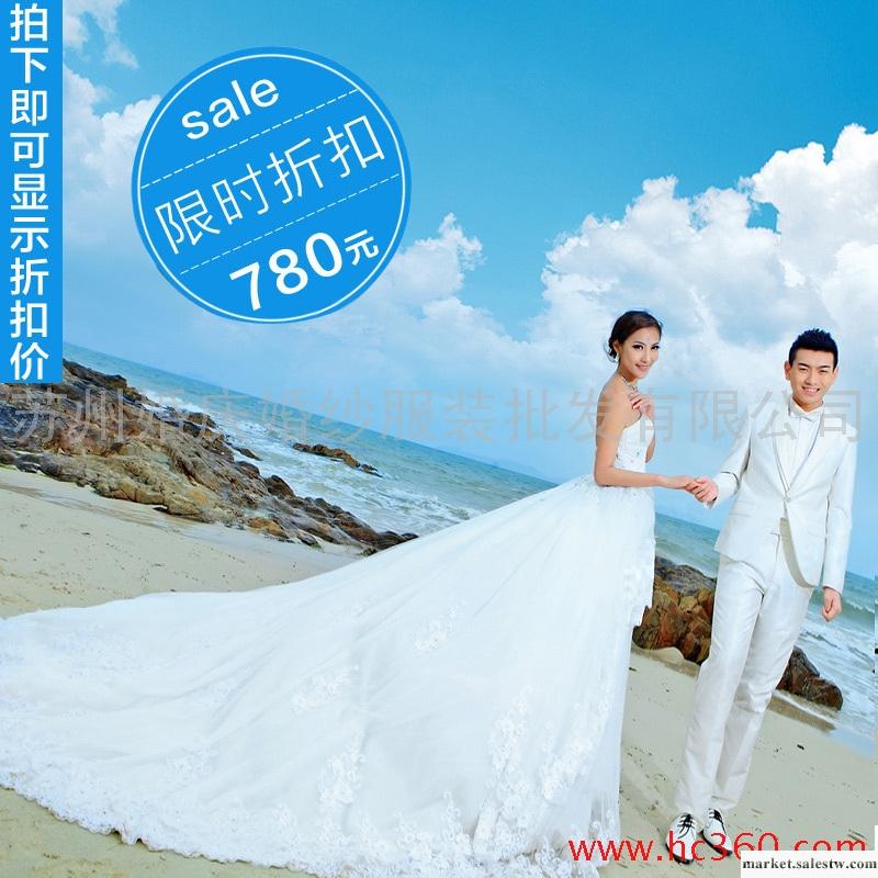 名門新娘 婚紗禮服 韓版婚紗 2012新款婚紗 抹胸齊地婚紗842工廠,批發,進口,代購