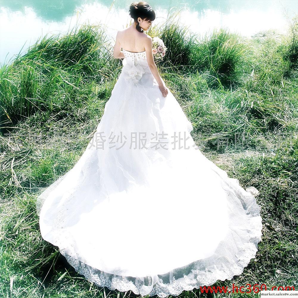 名門新娘婚紗禮服 韓版 抹胸公主2012最新款 甜美韓式大拖尾婚890工廠,批發,進口,代購