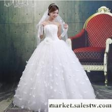 供應婚紗禮服 新款2012 韓版新娘婚紗 甜美公主婚紗 齊地抹胸型工廠,批發,進口,代購