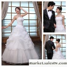 供應2012新款 蘇州婚紗禮服 韓版公主新娘結婚熱賣抹胸齊婚紗工廠,批發,進口,代購
