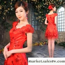 供應2012新款 新娘旗袍改良時尚夏裝 復古中式旗袍裙敬酒禮服5105工廠,批發,進口,代購