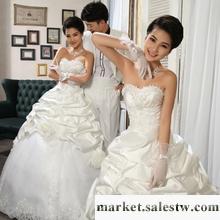 供應情定今生婚紗禮服 新款2012 甜美優雅 公主抹胸婚紗韓版工廠,批發,進口,代購