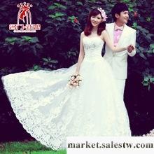 供應名門新娘婚紗禮服 韓式公主婚紗 2012新款 韓版抹胸齊地婚紗790工廠,批發,進口,代購