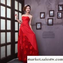 供應漫紗妃兒 2012最新款 新娘結婚禮服 紅色晚禮服敬酒禮服裙CLF-工廠,批發,進口,代購