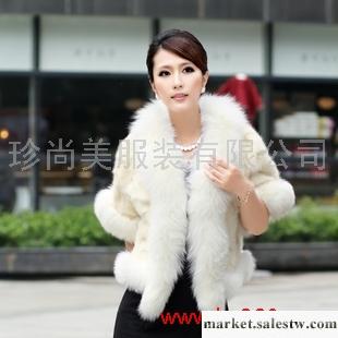 供應貂皮大衣 奧丹伊貂皮大衣女款2011冬裝皮草披肩水貂外套拼貂皮草婚宴禮服工廠,批發,進口,代購