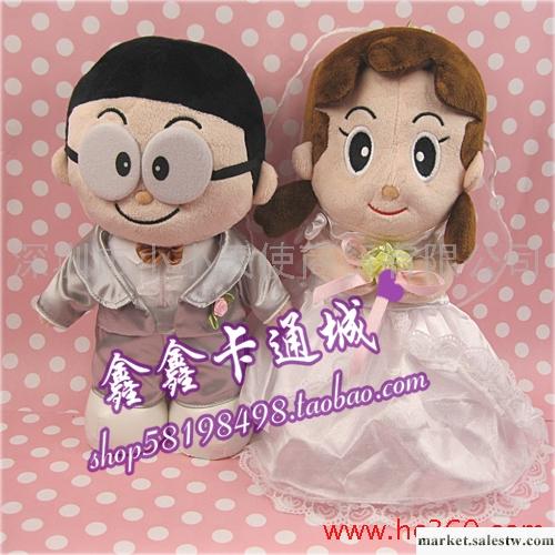 哆啦A夢/機器貓 婚紗大雄靜香 大雄野比禮服和靜香結婚公仔工廠,批發,進口,代購