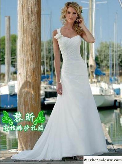 供應黎昕高檔婚紗禮服HS0168供應高檔雪紡禮服 拖尾晚禮服工廠,批發,進口,代購