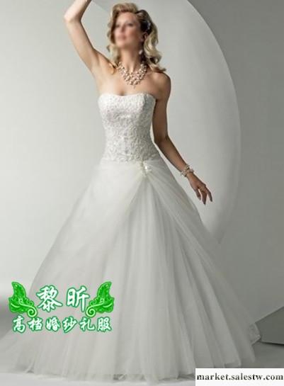 供應黎昕高檔婚紗禮服HS0124供應高檔婚紗禮服 抹胸齊地婚紗工廠,批發,進口,代購