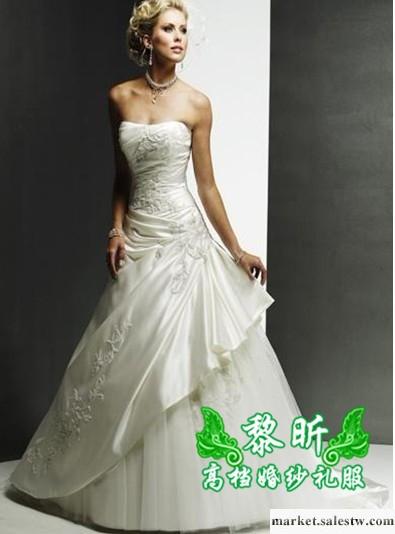 供應黎昕高檔婚紗禮服HS0112供應高檔婚紗禮服 抹胸齊地婚紗工廠,批發,進口,代購