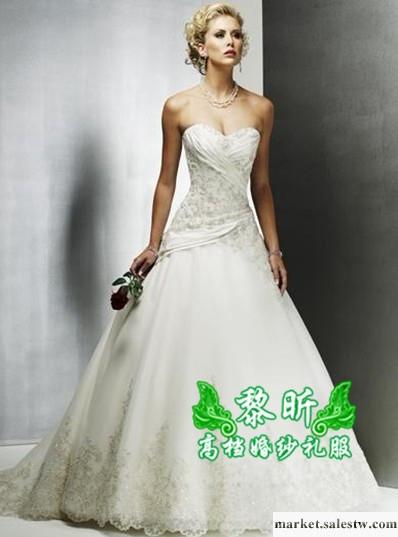 供應黎昕高檔婚紗禮服HS0107供高檔婚紗禮服 精品蕾絲拖尾婚紗工廠,批發,進口,代購