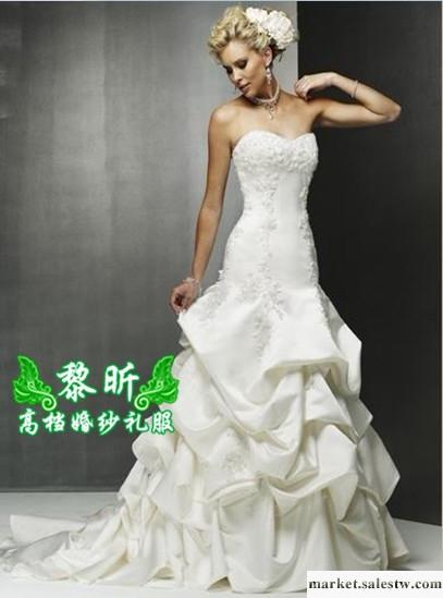供應黎昕高檔婚紗禮服HS0109供高檔婚紗禮服 精品蕾絲抓皺婚紗工廠,批發,進口,代購