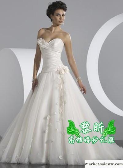 供應黎昕高檔婚紗禮服HS0188供應高檔齊地婚紗 抹胸新款婚紗工廠,批發,進口,代購