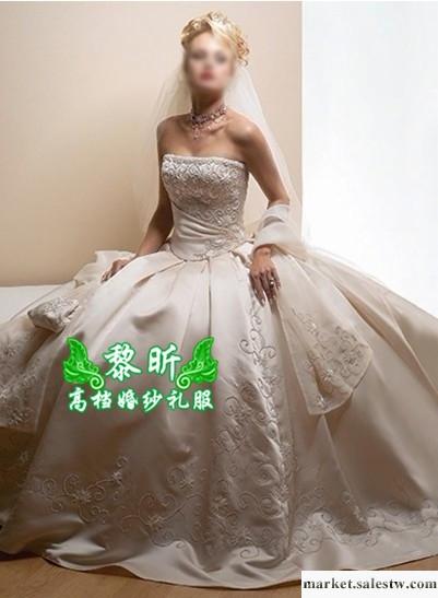 供應黎昕高檔婚紗禮服HS0134供應高檔婚紗 蕾絲蓬裙工廠,批發,進口,代購