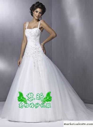 供應黎昕高檔婚紗禮服HS0148供應高檔蕾絲婚紗 吊帶婚紗工廠,批發,進口,代購