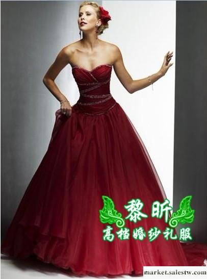 供應HS0110供高檔婚紗禮服 精品雪紡拖尾婚紗工廠,批發,進口,代購
